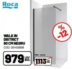Ambient Walk in district 90 cm negru Ofertă