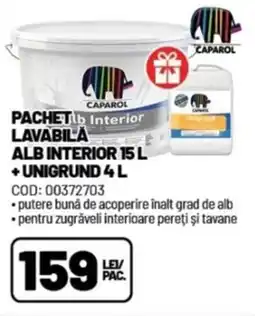 Ambient Pachet lavabila alb interior +unigrund Ofertă