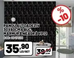 Ambient Panou autoadeziv marmura neagra yp12 Ofertă