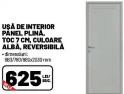 Ambient Uşa de interior panel plină, toc, culoare albă, reversibilă Ofertă