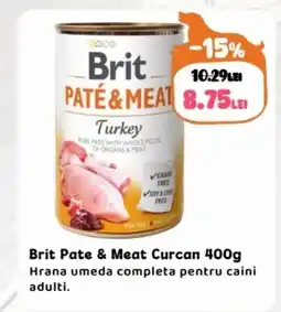 Animax Brit Pate & Meat Curcan Ofertă