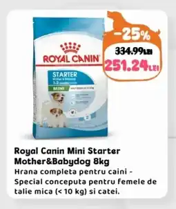 Animax Royal Canin Mini Starter Mother&Babydog Ofertă