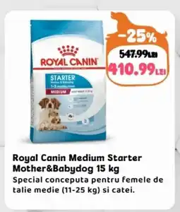 Animax Royal Canin Medium Starter Mother&Babydog Ofertă