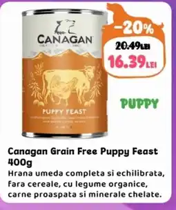 Animax Canagan Grain Free Puppy Feast Ofertă