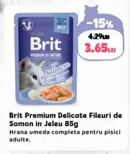 Animax Brit Premium Delicate Fileuri de Somon in Jeleu Ofertă