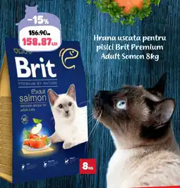 Animax Hrana uscata pentru pisici Brit Premium Adult Somon Ofertă