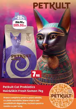Animax Petkult Cat Probiotics Hair&Skin Fresh Somon Ofertă