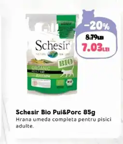 Animax Schesir Bio Pui&Porc Ofertă