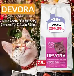 Animax Devora Grain Free Urinary Curcan Pui & Rata Ofertă