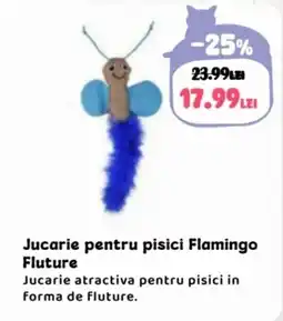 Animax Jucarie pentru pisici Flamingo Fluture Ofertă