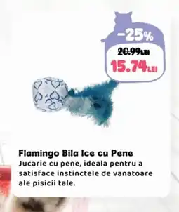 Animax Flamingo Bila Ice cu Pene Ofertă