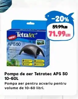 Animax Pompa de aer Tetratec APS 50 Ofertă
