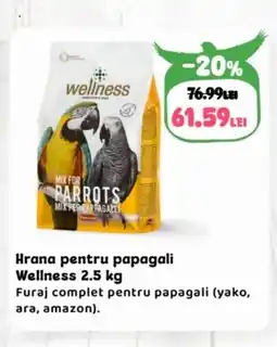 Animax Hrana pentru papagali Wellness Ofertă