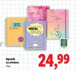 Lidl Agendă cu stickere 1 buc. Ofertă