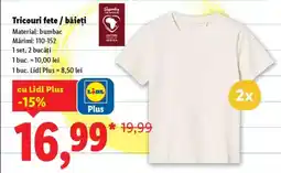 Lidl Tricouri fete / băieți Ofertă