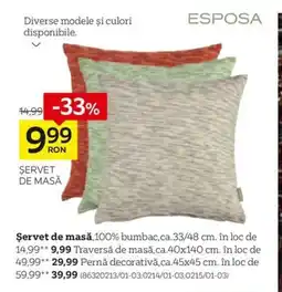 XXXLutz Şervet de masă Ofertă