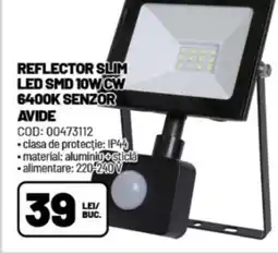 Ambient Reflector slim led smd 10w cw 6400k senzor avide Ofertă