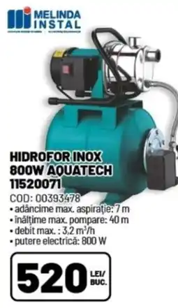 Ambient Hidrofor inox 800w aquatech Ofertă