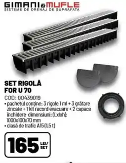 Ambient Set rigolă for u 70 Ofertă