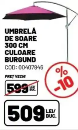 Ambient Umbrelă de soare culoare burgund Ofertă