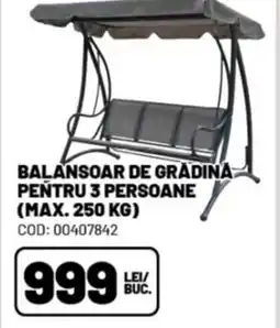 Ambient Balansoar de grădină pentru 3 persoane Ofertă