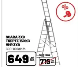 Ambient Scara 3x9 trepte 150 kg vhr 3x9 Ofertă
