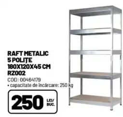 Ambient Raft metalic 5 polite 180x120x45 cm RZ002 Ofertă