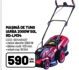 Ambient Maşină de tuns iarba 2000w 50l rd-lm34 Ofertă