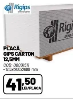 Ambient Placă gips carton 12,5mm Ofertă