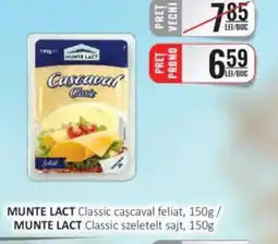 CBA MUNTE LACT Classic caşcaval feliat Ofertă