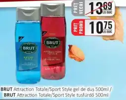 CBA BRUT Attraction Totale/Sport Style gel de duş Ofertă