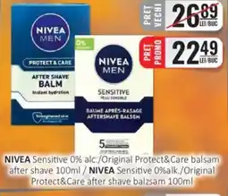 CBA NIVEA Sensitive 0% alc./Original Protect&Care balsam after shave Ofertă