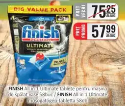 CBA FINISH All in 1 Ultimate tablete pentru mașina de spălat vase Ofertă