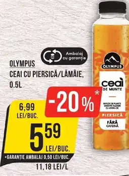 Mega Image Olympus ceai cu piersică/lămâie Ofertă