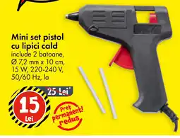 TEDI Mini set pistol cu lipici cald Ofertă