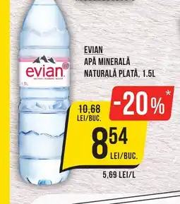 Mega Image EVIAN Apă minerală naturală plată Ofertă