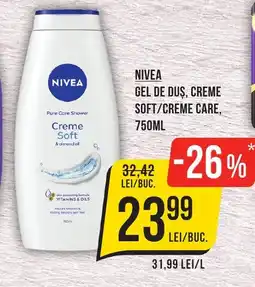Mega Image NIVEA Gel de duș, creme soft/creme care Ofertă