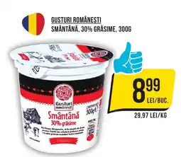 Mega Image Gusturi româneşti smântână, 30% grăsime Ofertă