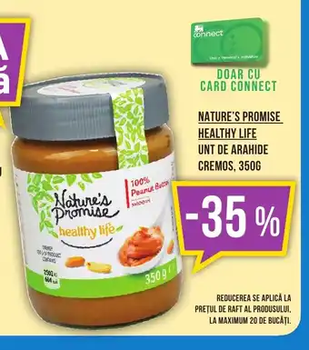 Mega Image Nature's Promise Healthy Life unt de arahide cremos Ofertă