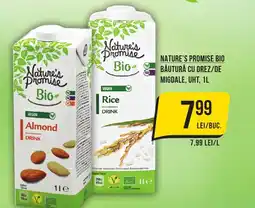 Mega Image Nature's Promise Bio băutură cu orez/de migdale, uht Ofertă
