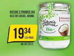 Mega Image Nature's promise Bio ulei de cocos Ofertă