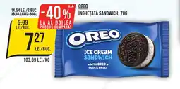 Mega Image OREO Inghetata sandwich Ofertă