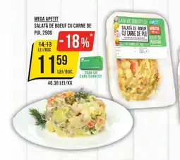 Mega Image Mega Apetit Salată de boeuf cu carne de pui Ofertă