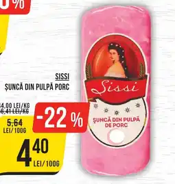 Mega Image Sissi Şuncă din pulpă porc Ofertă