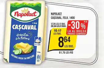 Mega Image Napolact cascaval, felii Ofertă