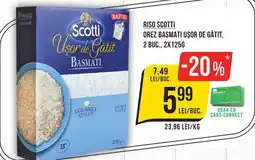 Mega Image RISO SCOTTI Orez basmati uşor de gătit Ofertă