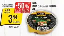 Mega Image HAME Pasta vegetala cu ciuperci Ofertă
