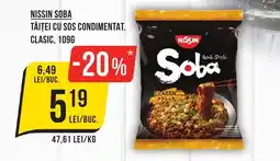 Mega Image NISSIN Soba Tăiţei cu sos condimentat, clasic Ofertă