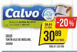 Mega Image CALVO Ton în ulei de măsline Ofertă