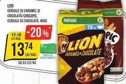 Mega Image LION Cereale cu caramel şi ciocolată/chocapic, cereale cu ciocolată Ofertă